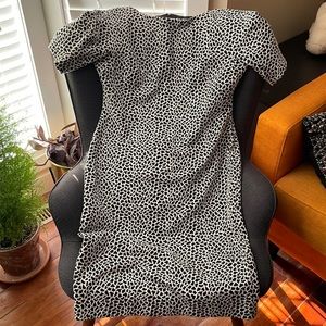 Maggy London black and white knit dress - size 14